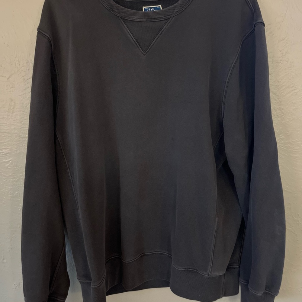 J. Crew Men's Dark Gray Crewneck Sweater